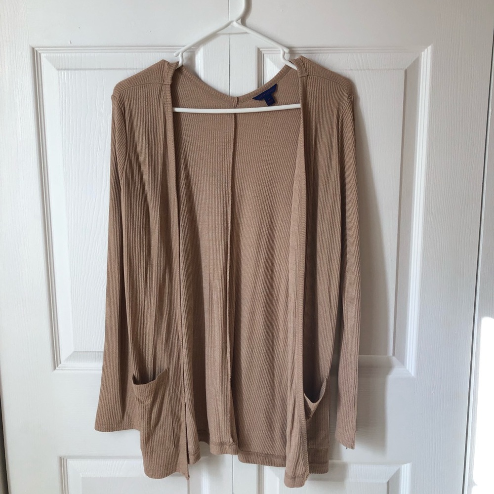 Tan women’s cardigan